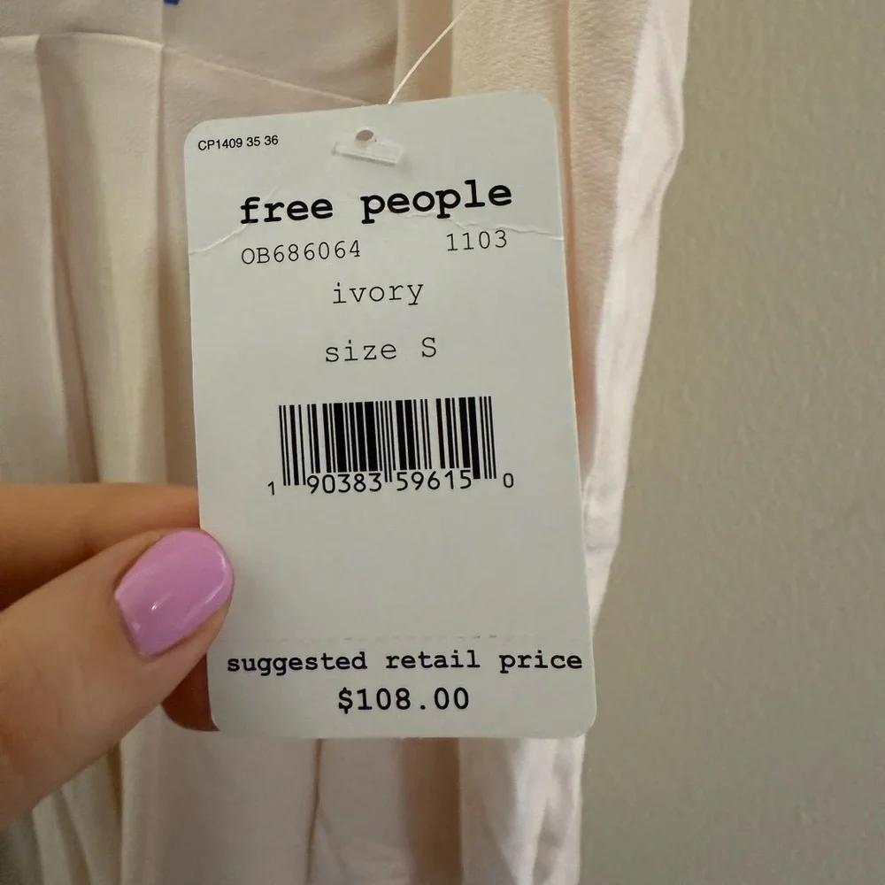 NWT Free People Gemma Floral Tunic Mini‎ Dress - S